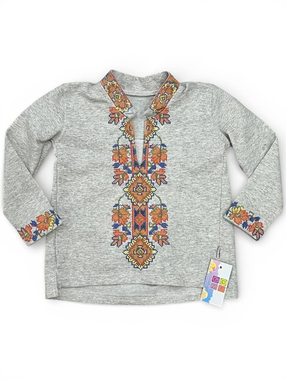 Вишиванки 03194.20 сірий меланж 98(р)