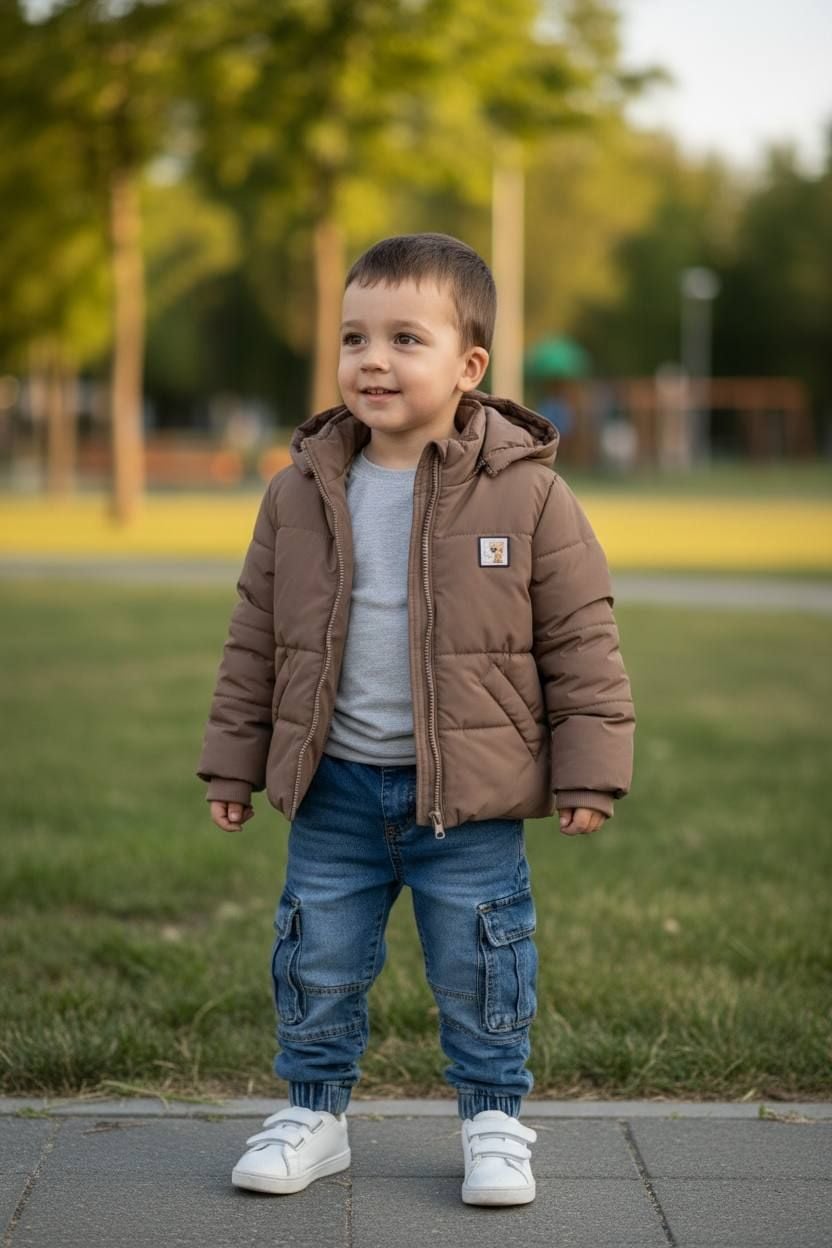 Верхній одяг куртка 22962 коричневий 80(р)