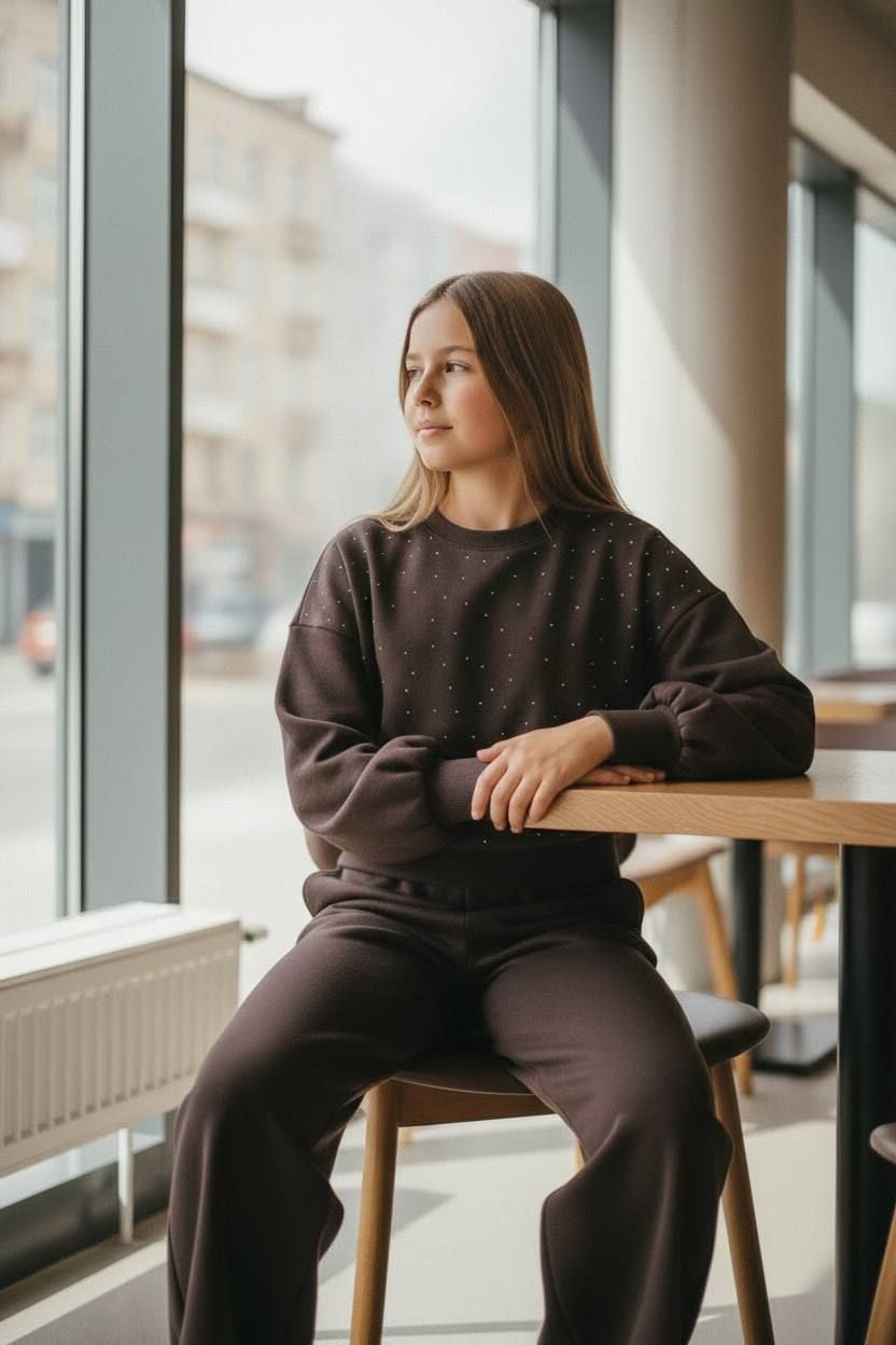 Костюм 0514 шоколад 152(р)