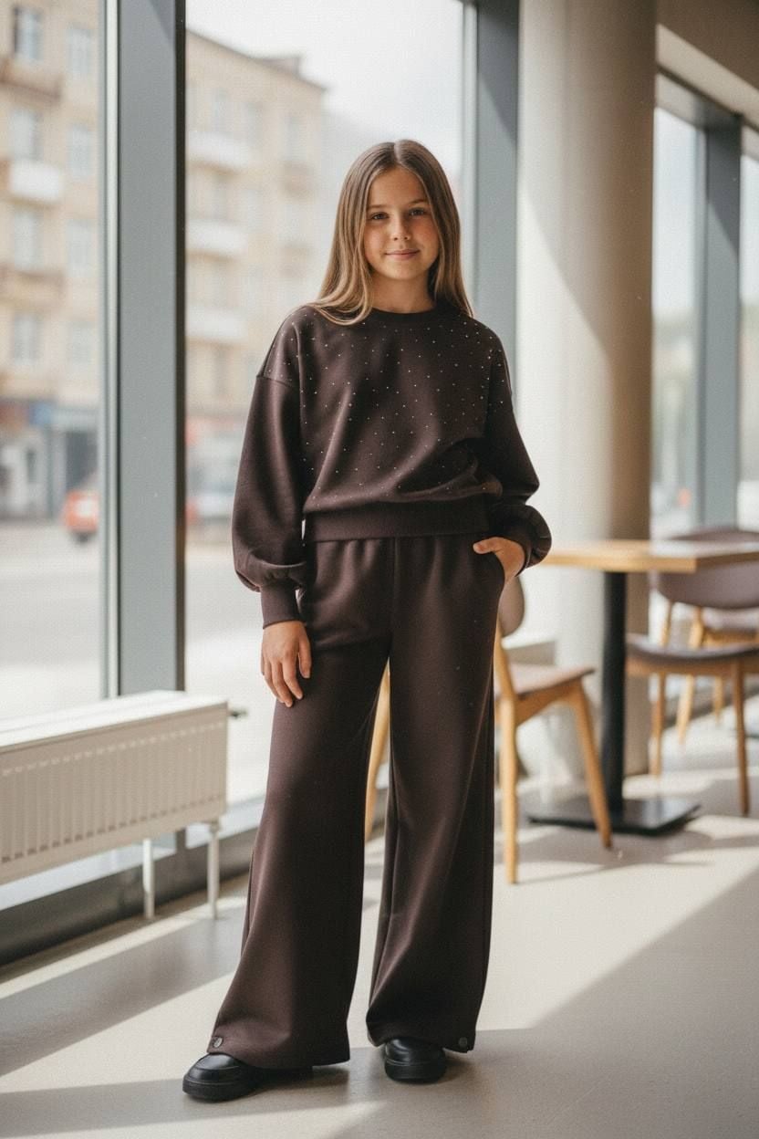 Костюм 0514 шоколад 146(р)