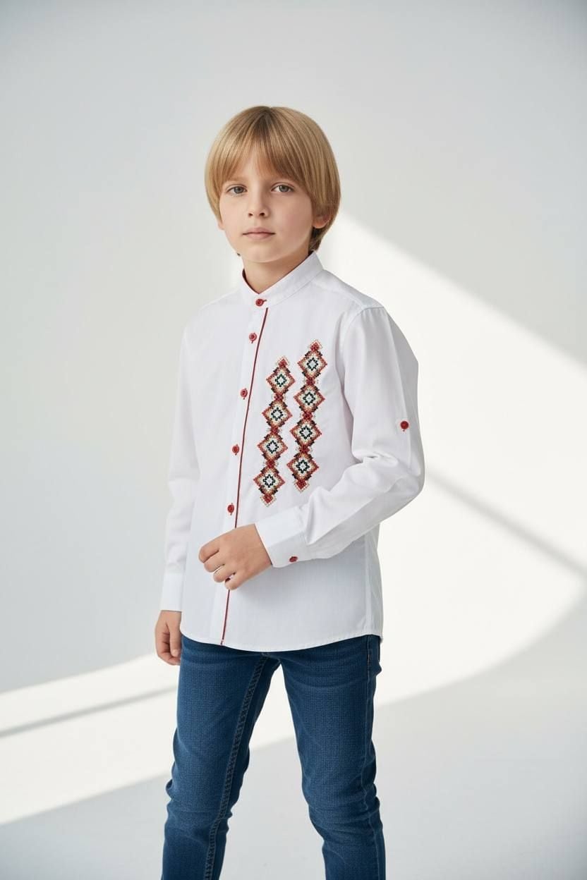 Вишиванки 0985- білий 134/140(р)