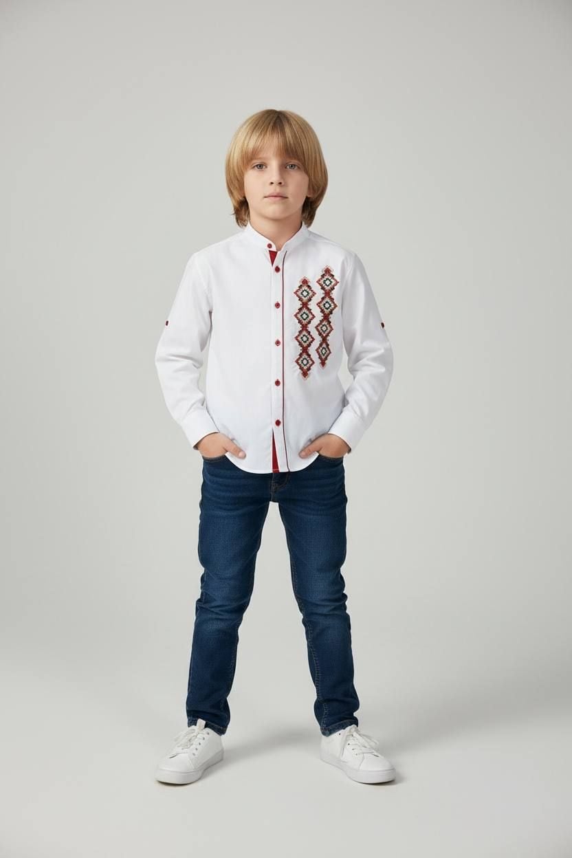 Вишиванки 0985- білий 134/140(р)