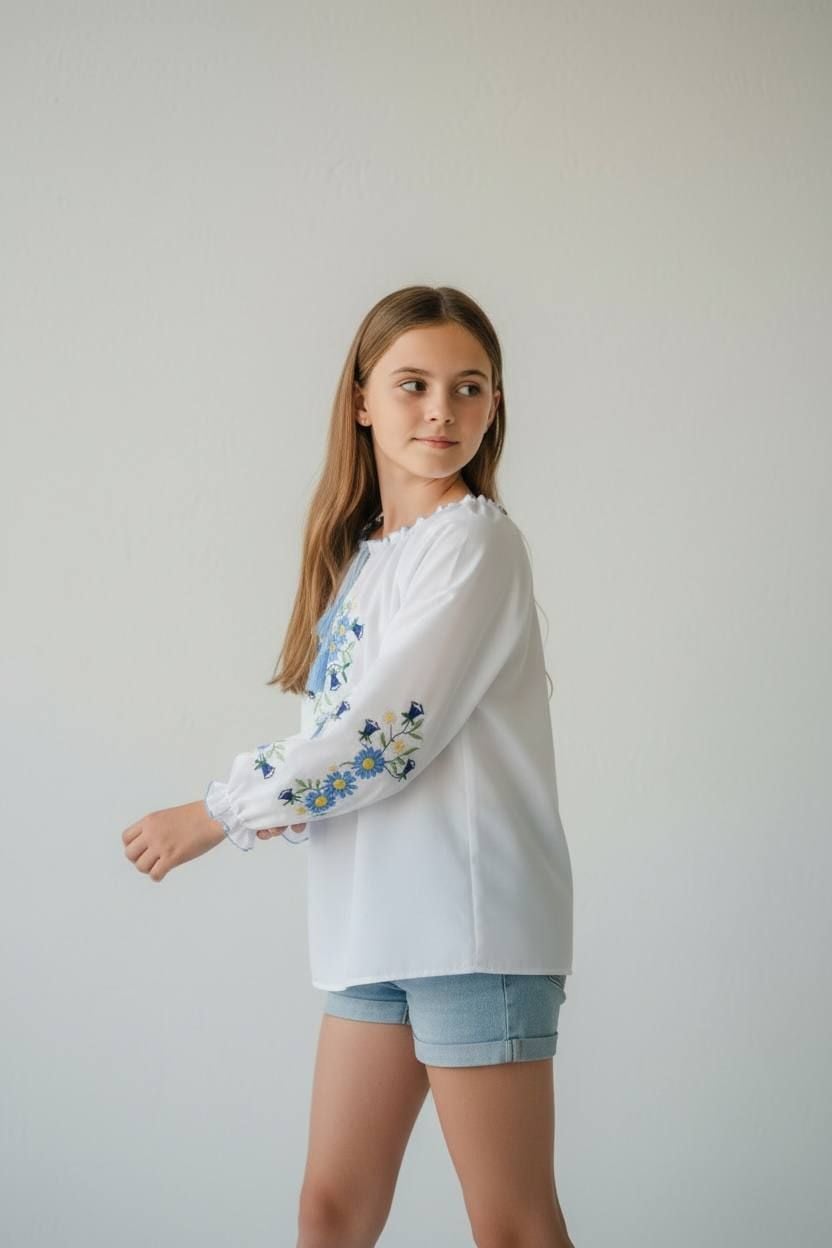 Вишиванки дзвіночки білий 164(р)