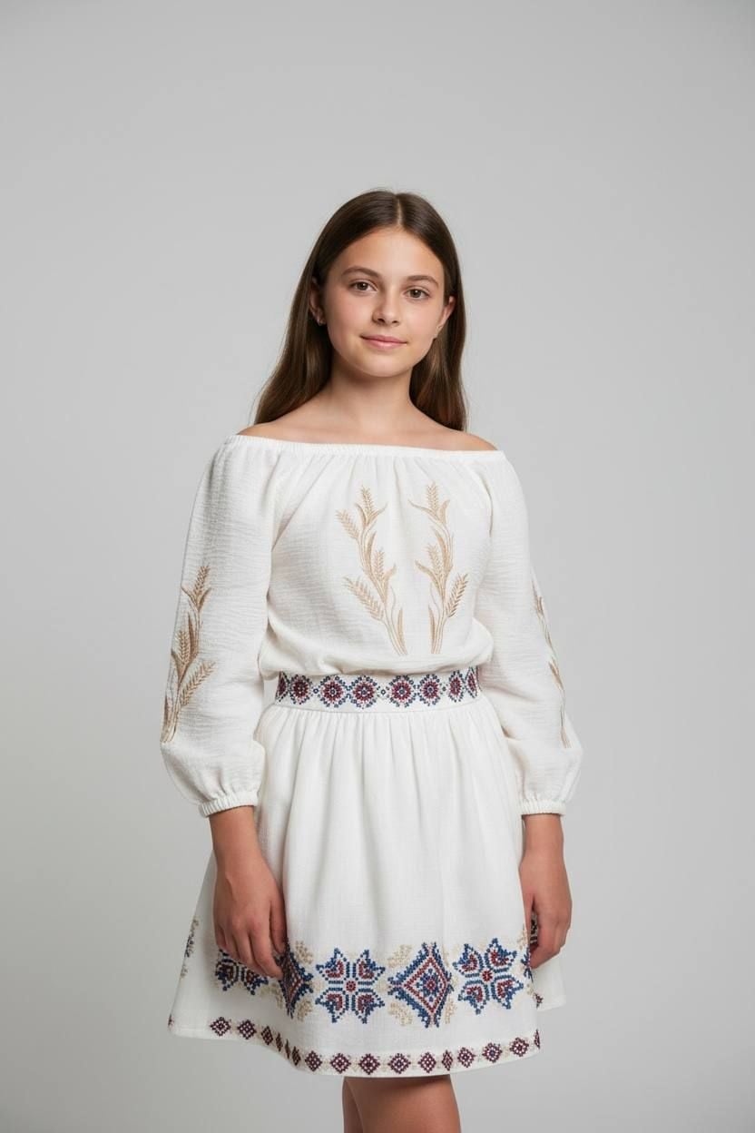 Вишиванки 0308.10 молочний 146(р)