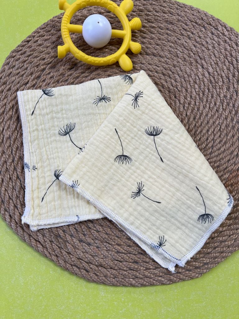 Немовля Серветки 35*35(муслін) жовтий