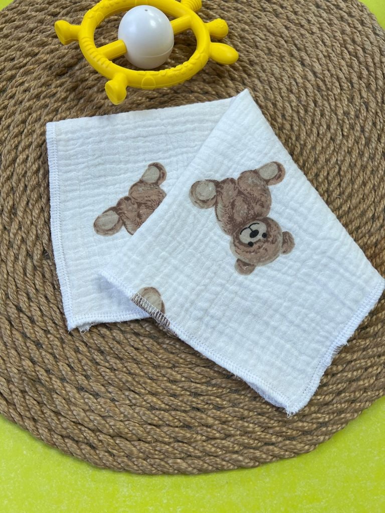 Немовля Серветки 25*25(муслін) білий 3(р)