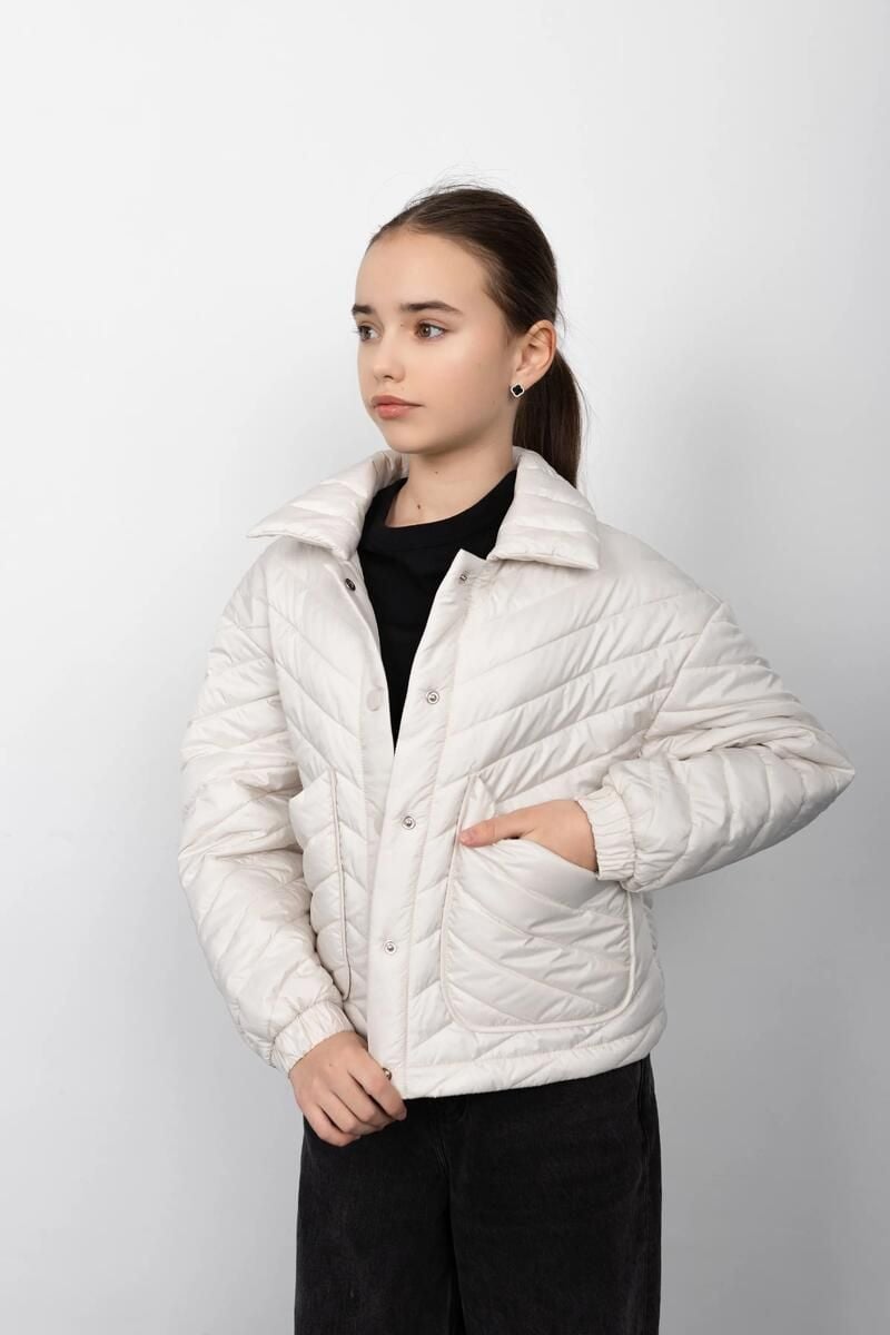 Верхній одяг куртка Керолайн(м) молочний 146(р)
