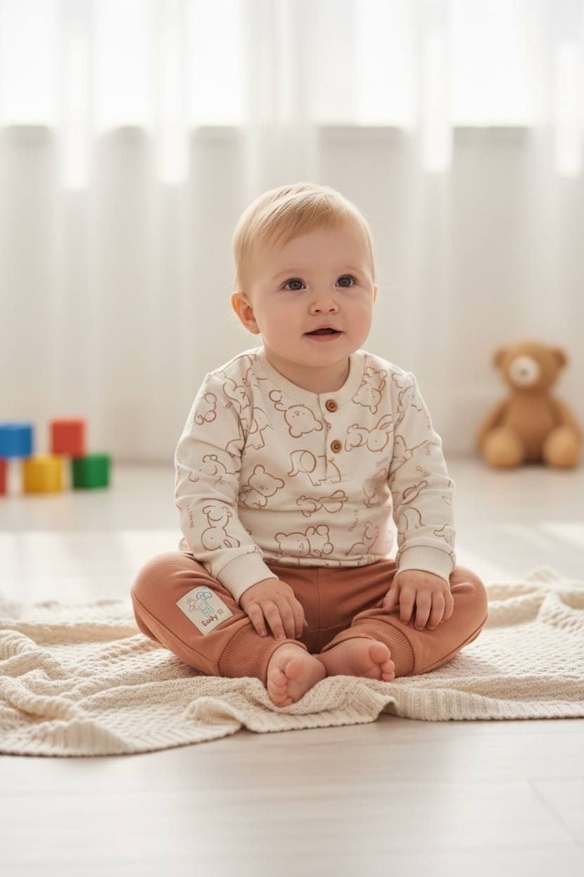 Немовля костюмчик 58518 капучино 12-18(р)