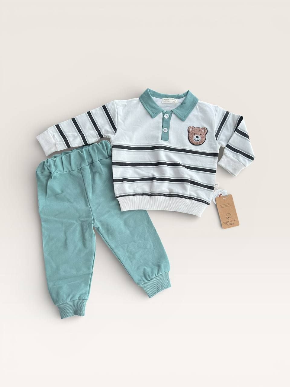 Немовля костюмчик 58555 мята 09-12(р)