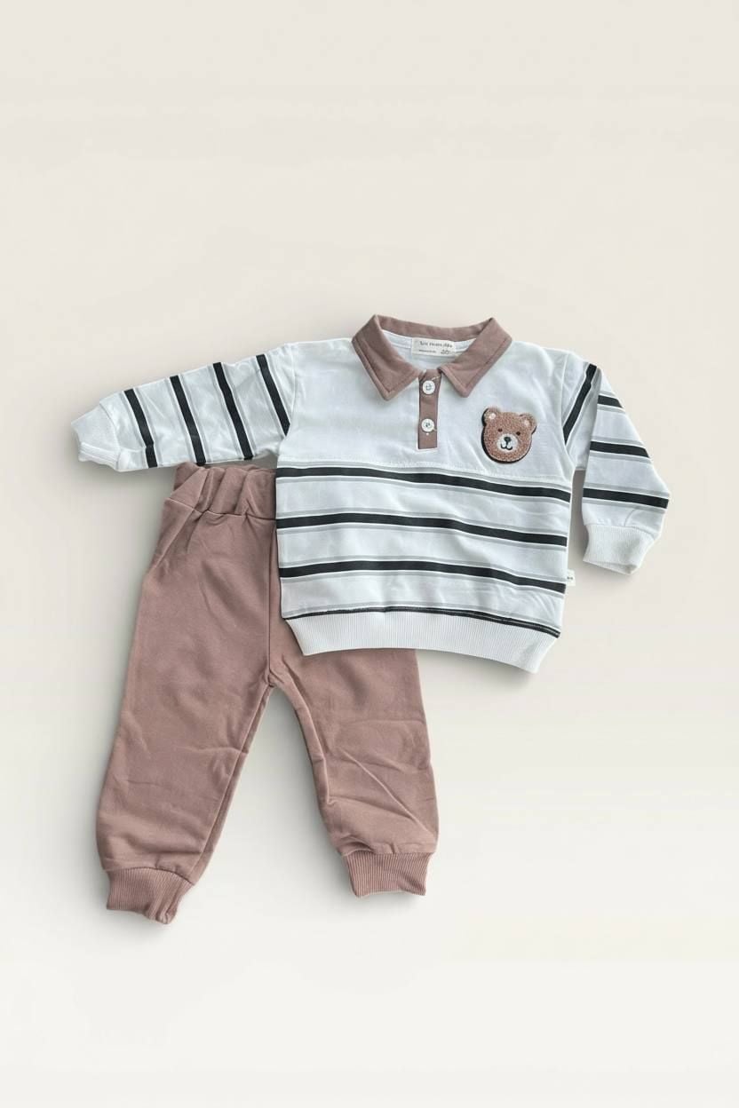 Немовля костюмчик 58555 коричневий 06-09(р)