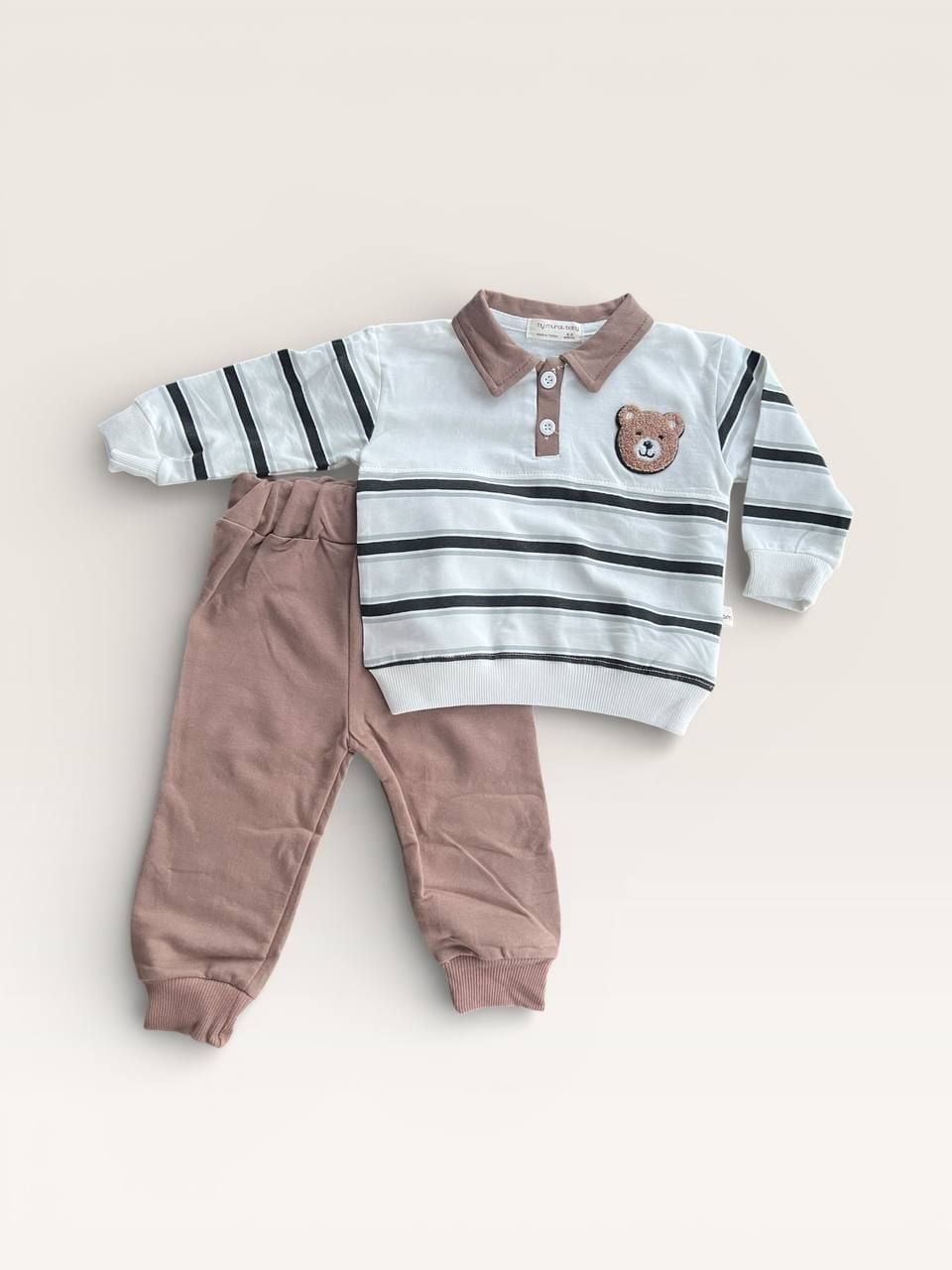 Немовля костюмчик 58555 коричневий 06-09(р)