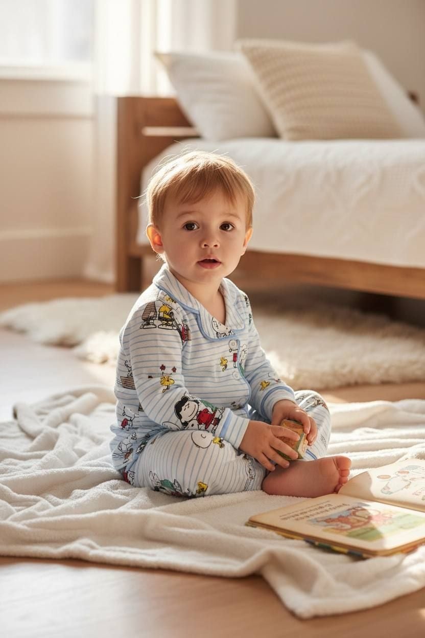 Дитяча білизна Піжамка 58640 білий 09-12(р)