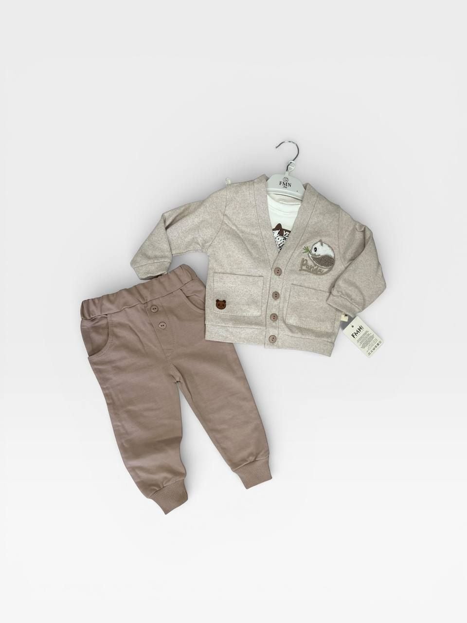 Немовля костюмчик 58662 капучино 06-09(р)