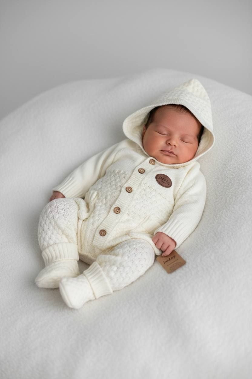 Немовля комбінезончик 123 молочний 0-03(р)