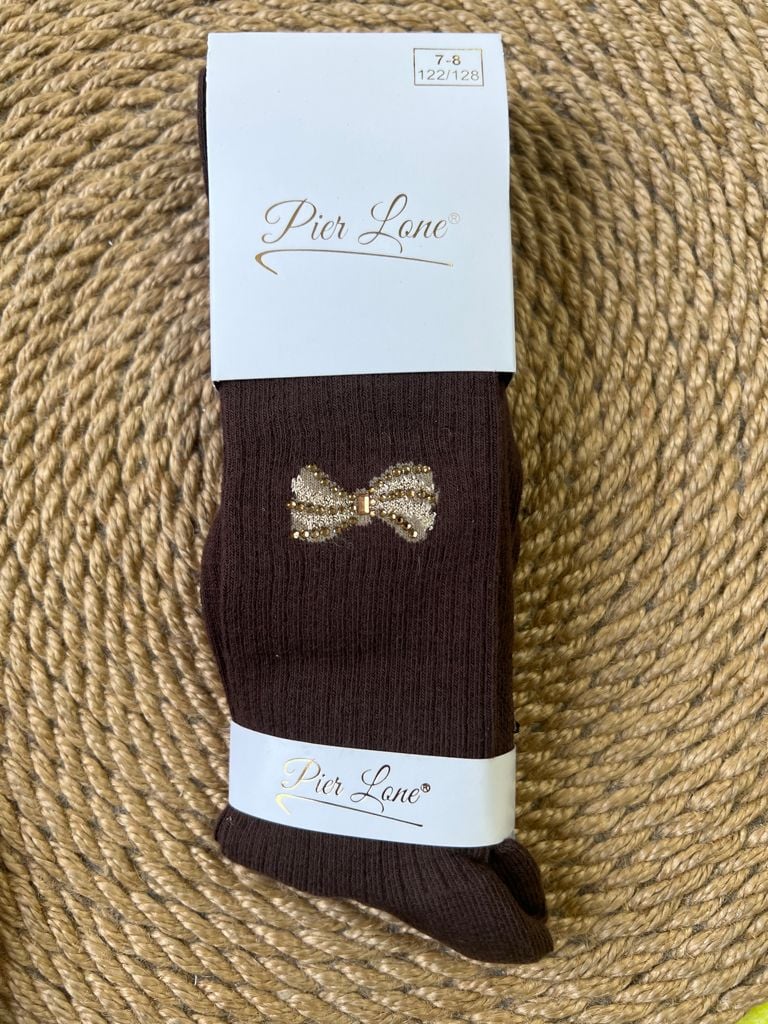 Дитячі колготи PL-2471 шоколад 7/8(р)