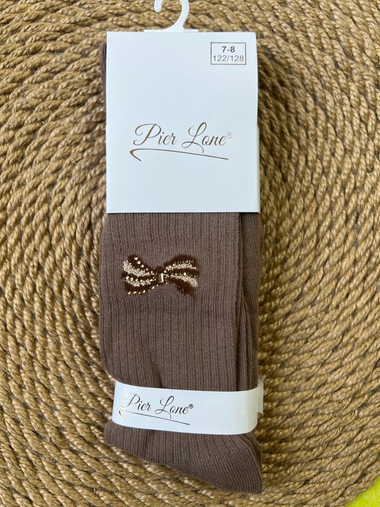 Дитячі колготи PL-2471 коричневий 7/8(р)