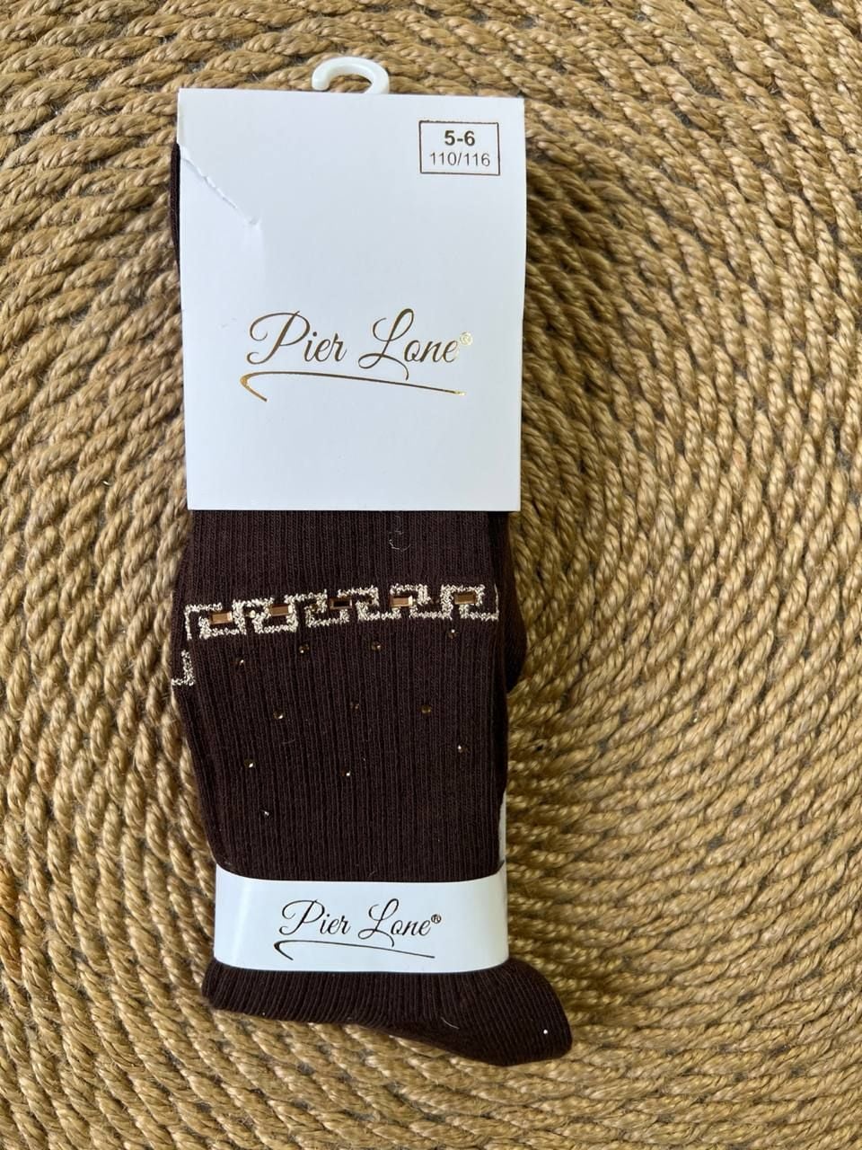 Дитячі колготи PL-2463 шоколад 7/8(р)