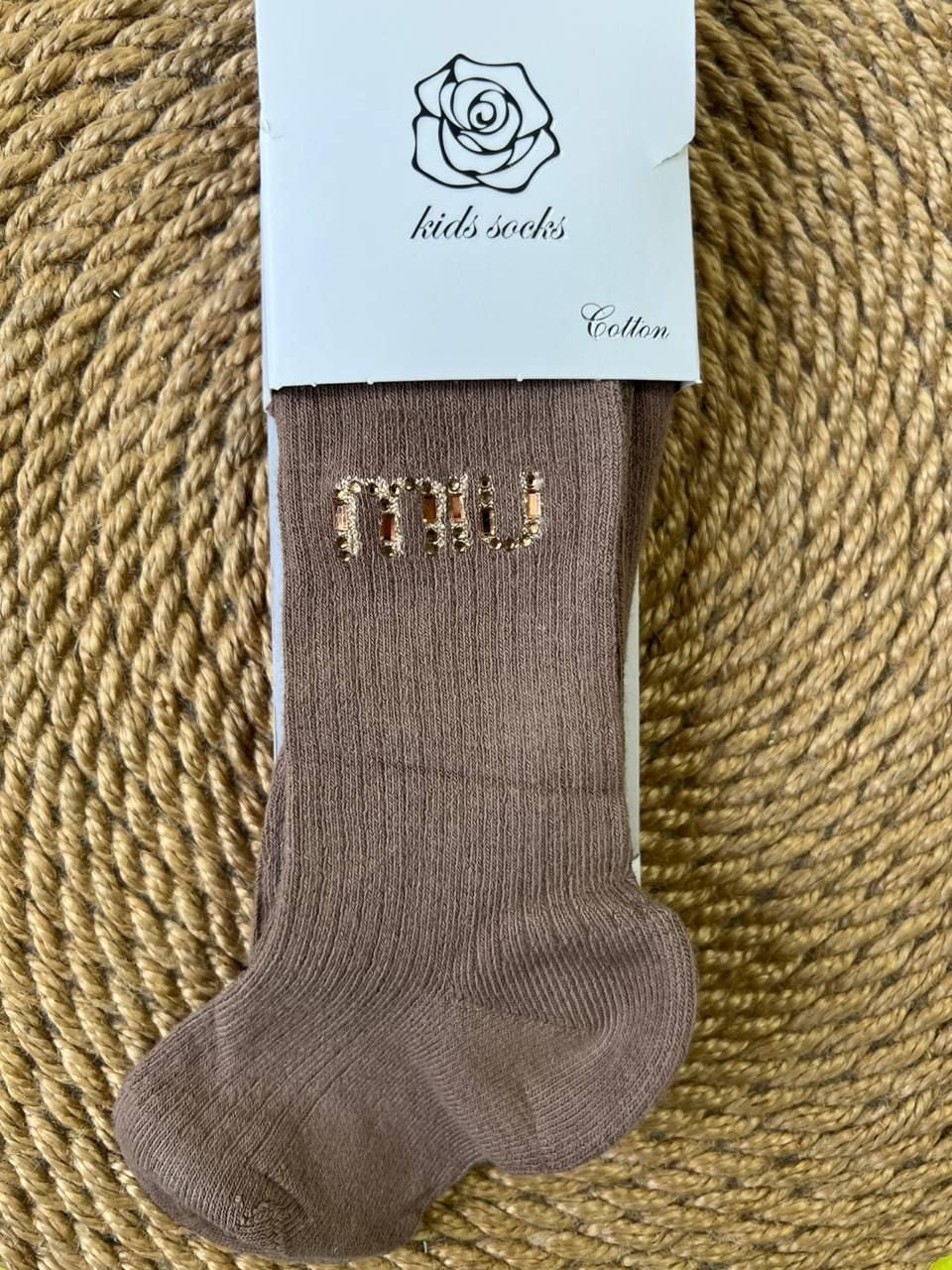 Дитячі колготи PL-2193 коричневий 13/14(р)