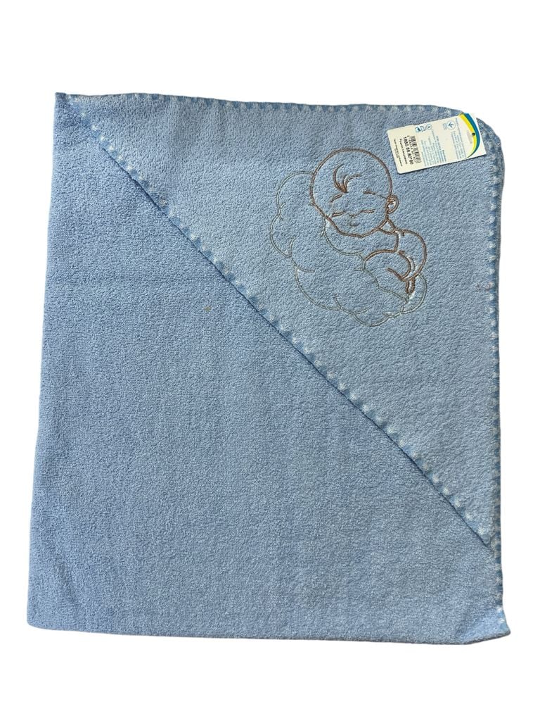 Немовля рушник 1880.56 блакитний 80*80(р)