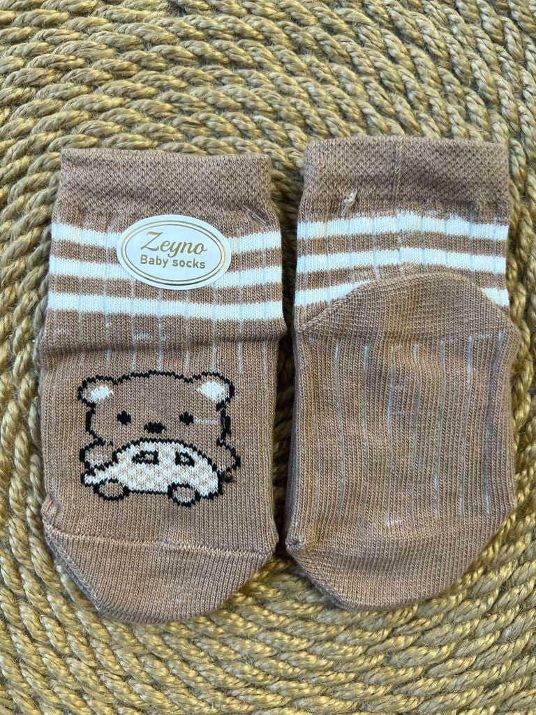 Немовля Шкарпетки-пінетки 11468 коричневий 00-06(р)