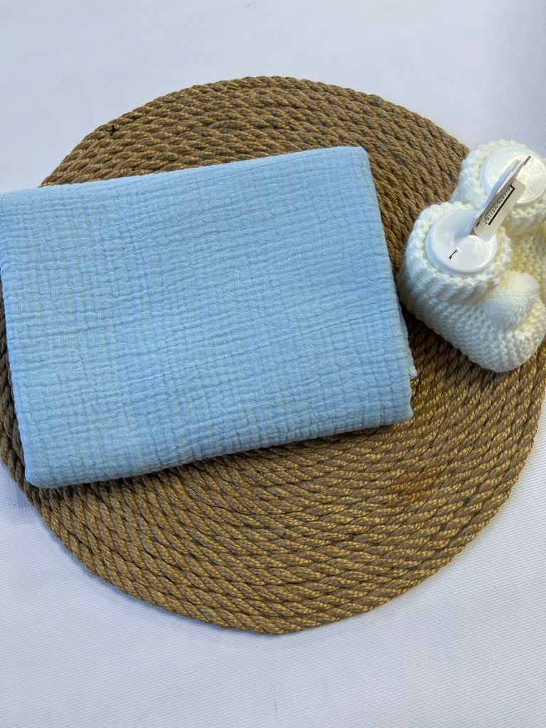 Немовля Пелюшка 80*100(муслін)* блакитний 80*100(р)