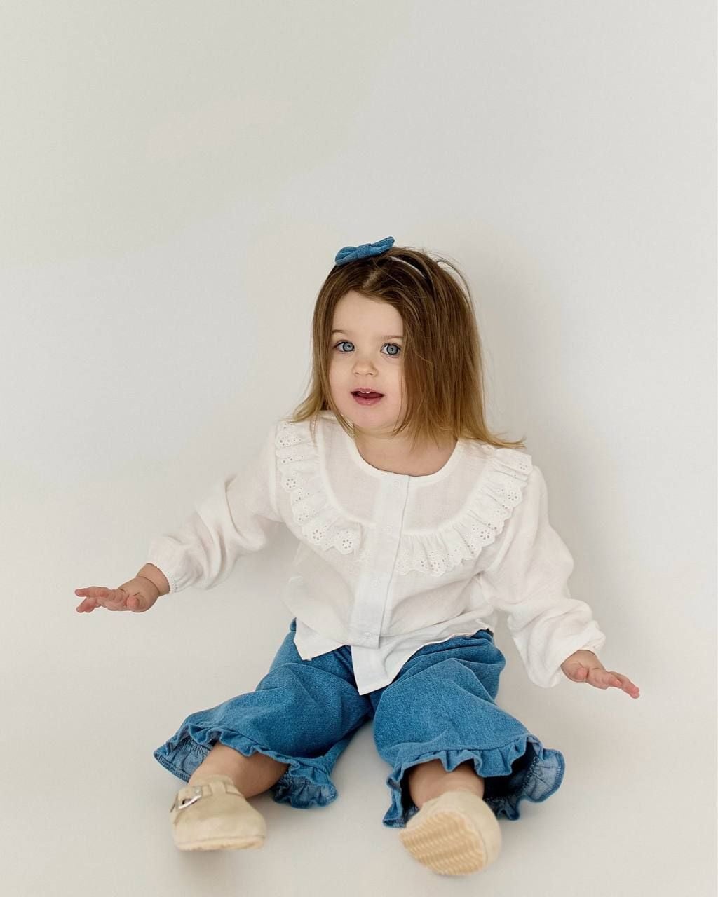 Блуза 16034 молочний 104(р)