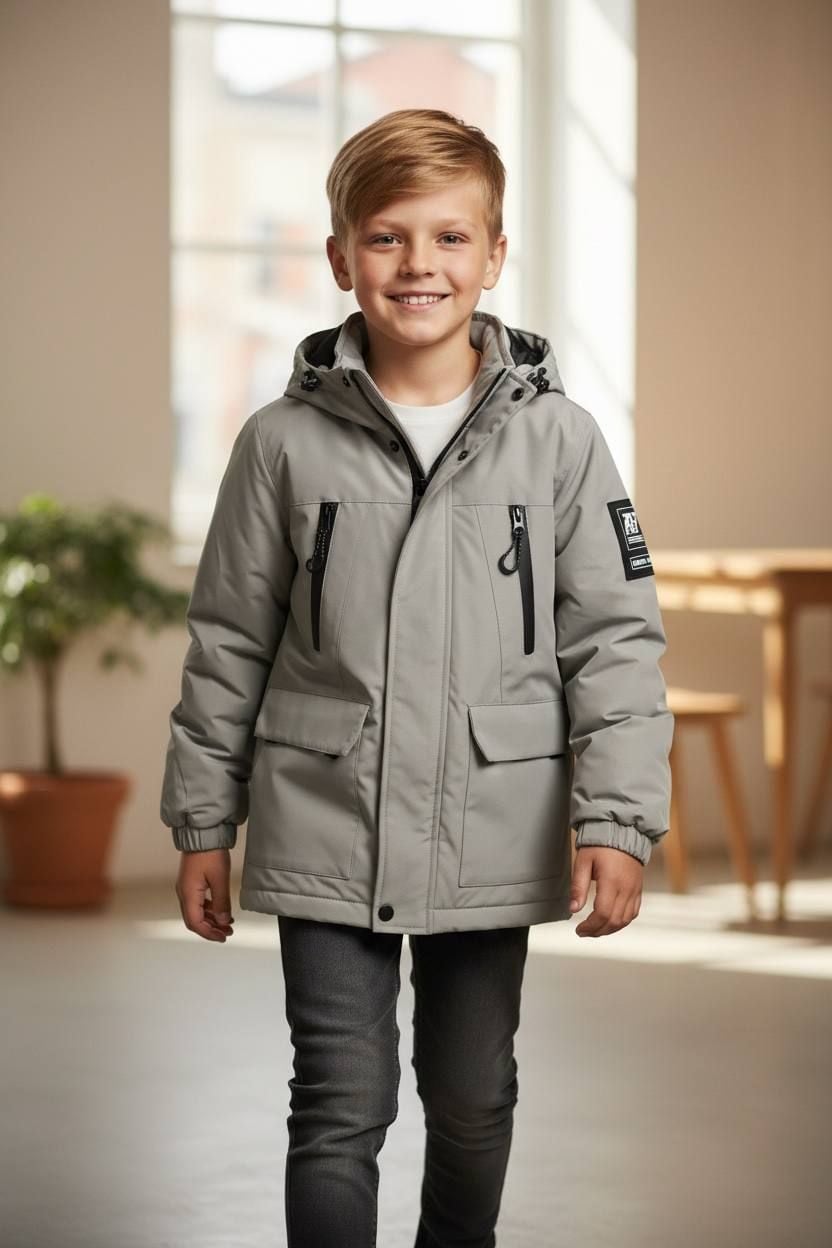 Верхній одяг куртка 8635 сірий 130(р)