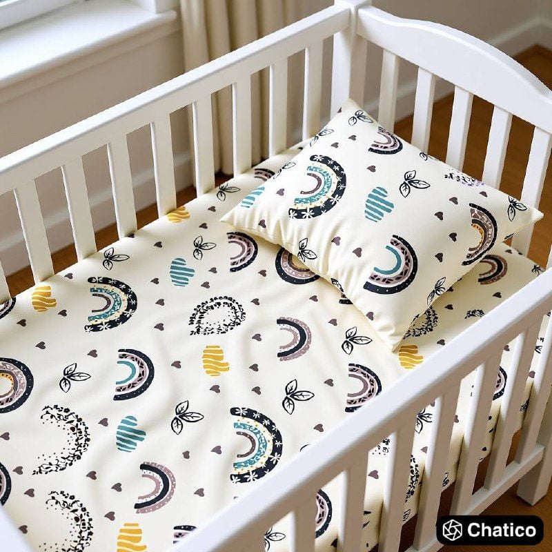 Постіль веселки білий 60*120(р)