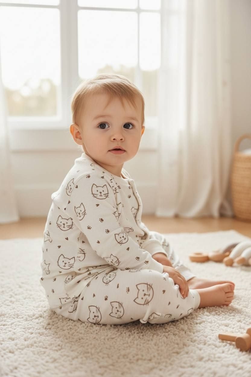 Дитяча білизна Піжамка 10177.06 молочний 80(р)