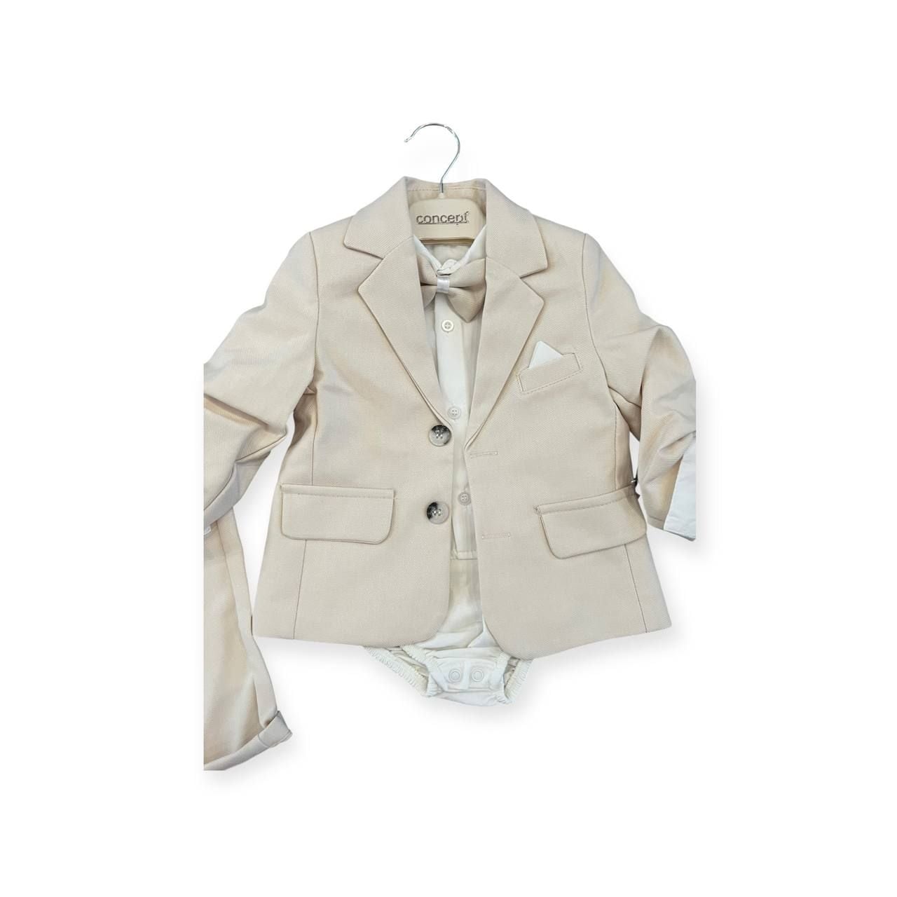 Немовля костюмчик 3769 молочний 0-03(р)