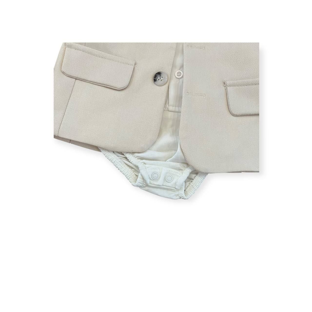 Немовля костюмчик 3769 молочний 0-03(р)