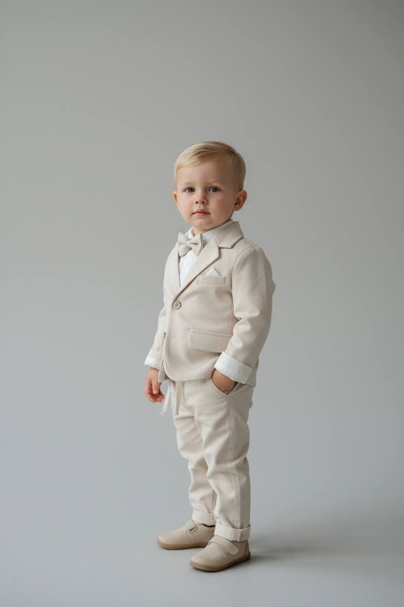 Немовля костюмчик 3769 молочний 0-03(р)