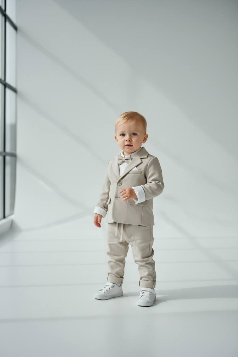 Костюм хлопчик 3769 бежевий 110(р)