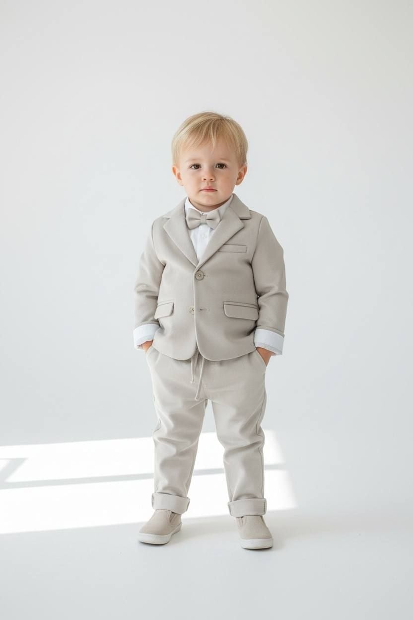 Костюм хлопчик 3769 бежевий 110(р)