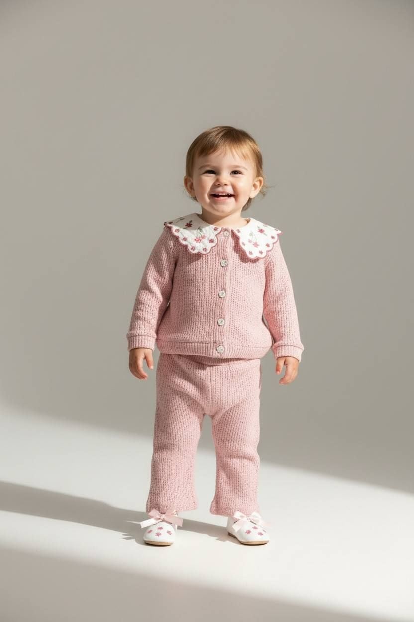 Немовля костюмчик 18558 пудра 62(р)