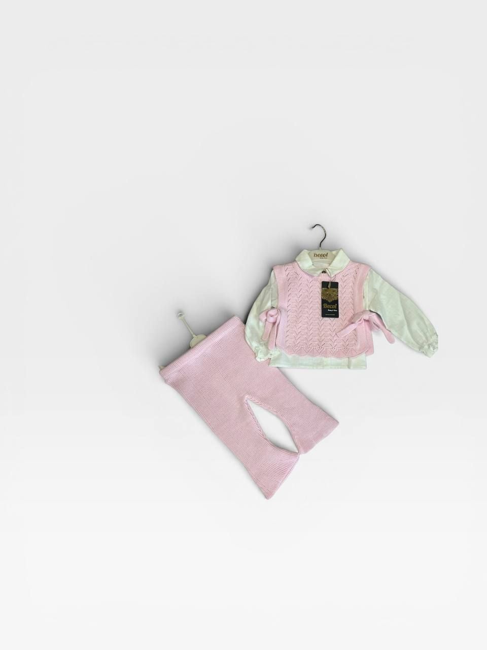 Немовля костюмчик 10988 рожевий 09-12(р)