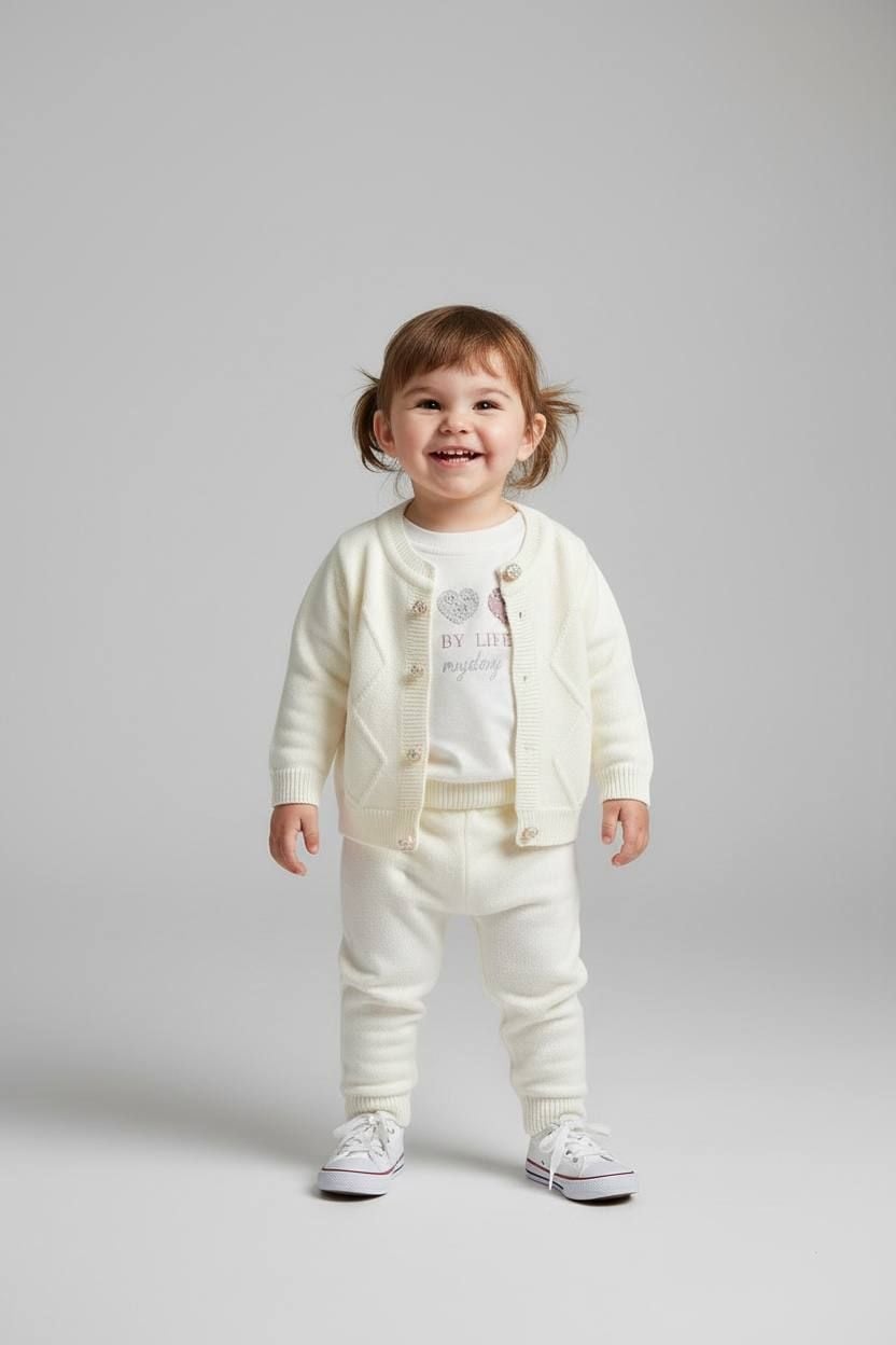 Немовля костюмчик 1493 молочний 09-12(р)
