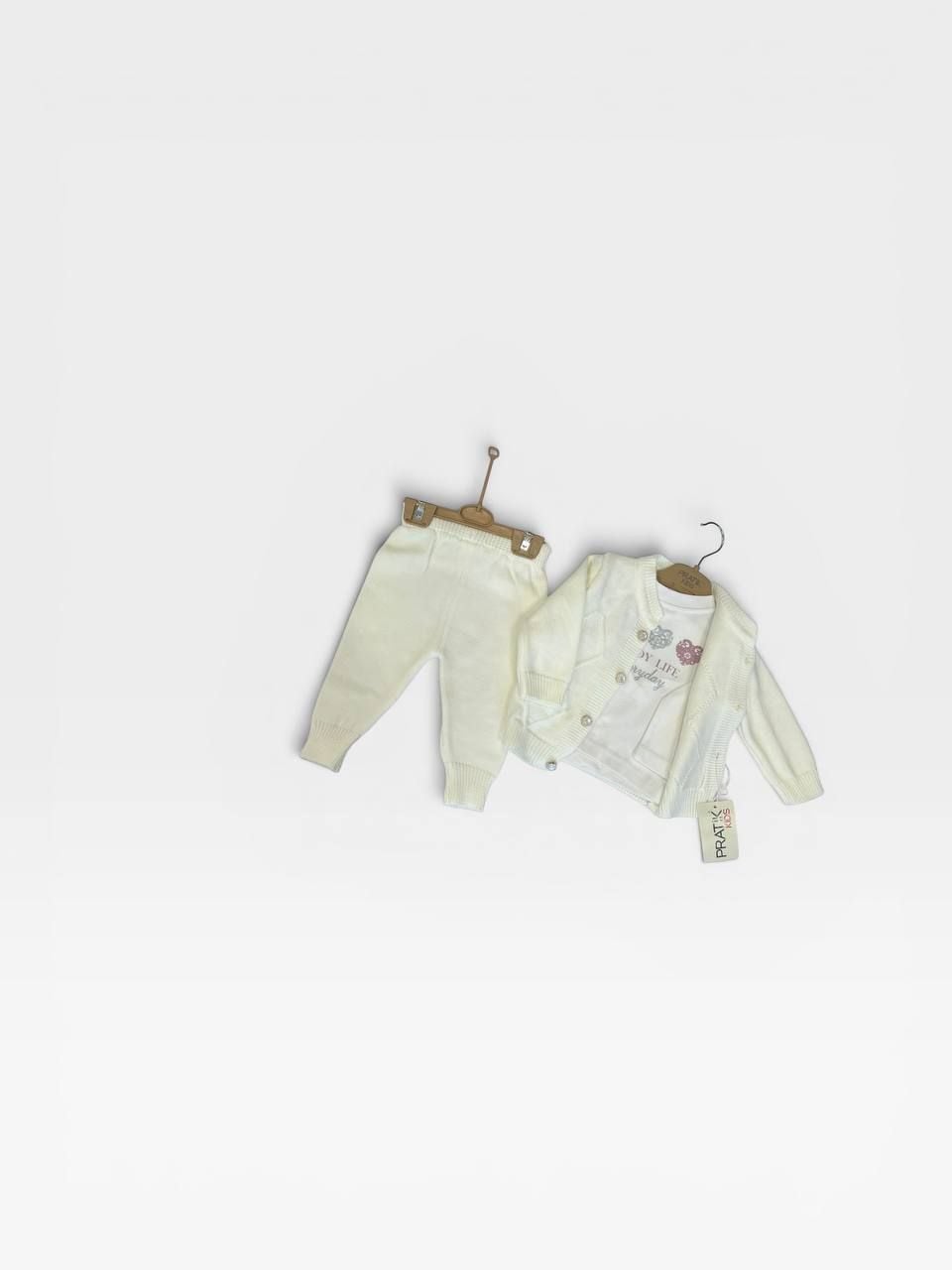 Немовля костюмчик 1493 молочний 09-12(р)