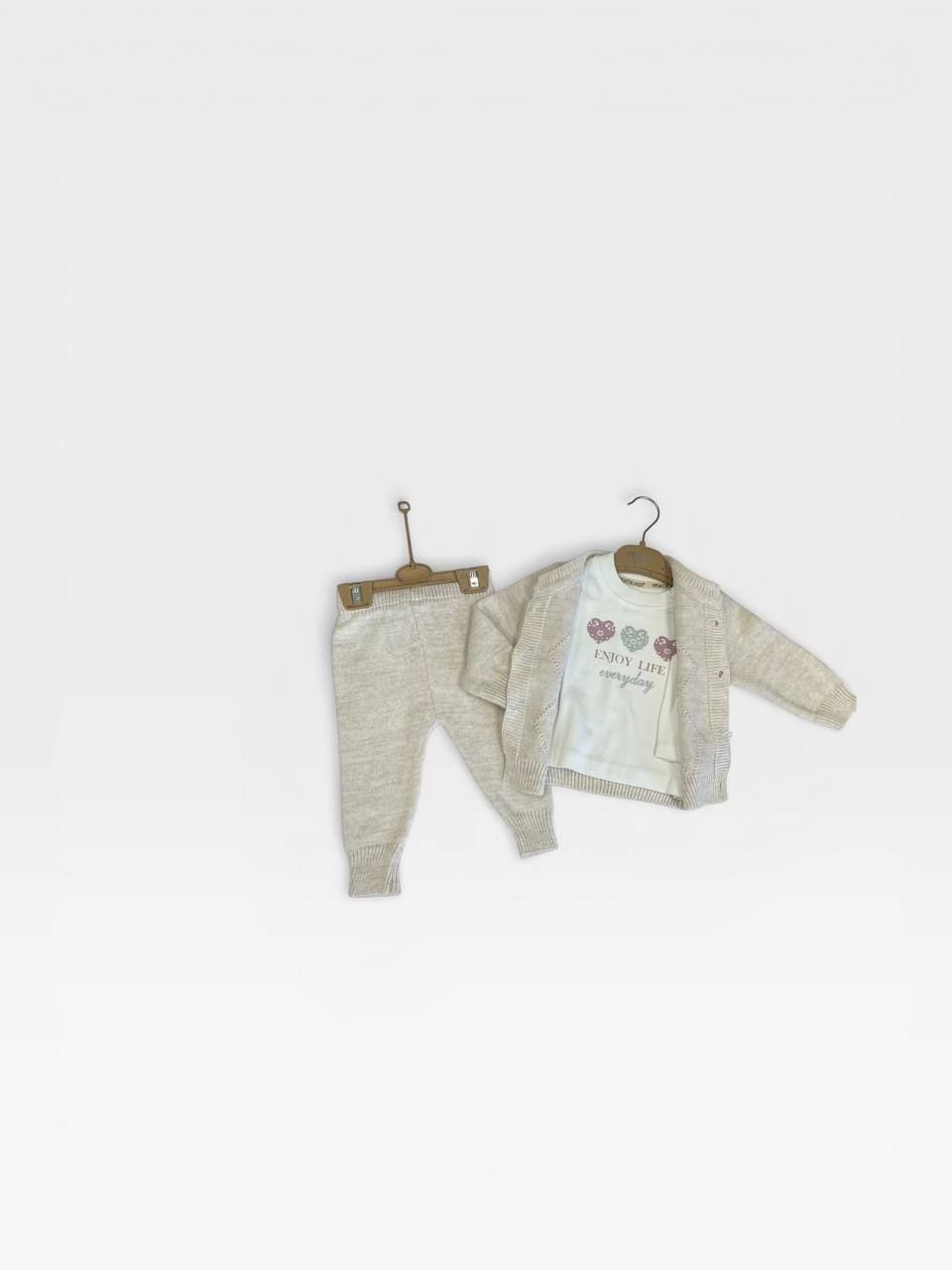 Немовля костюмчик 1493 бежевий 06-09(р)