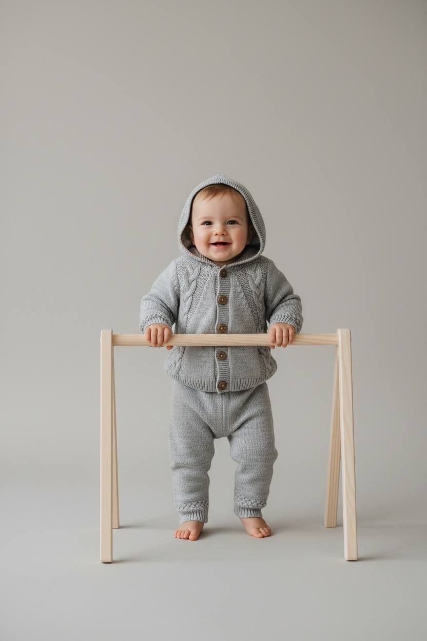 Немовля костюмчик 7815 сірий 09-12(р)