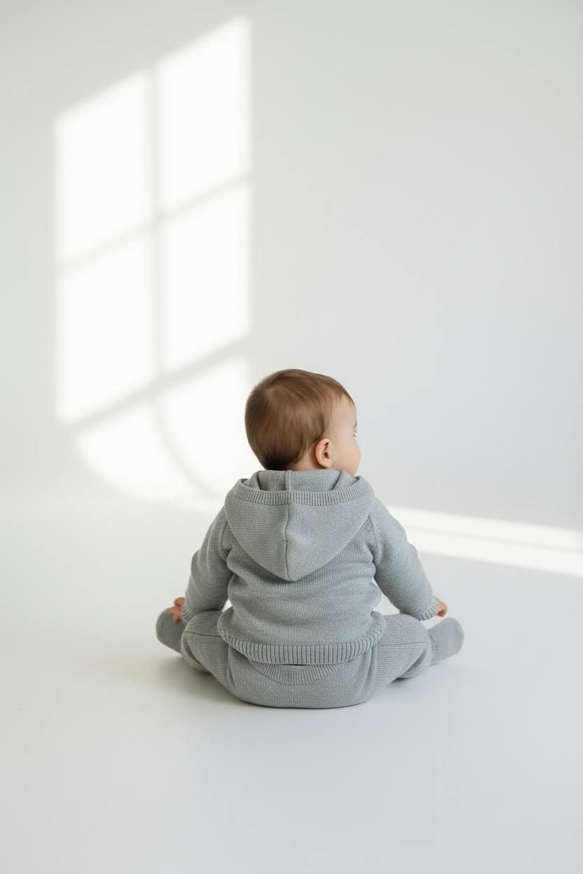 Немовля костюмчик 7815 сірий 09-12(р)