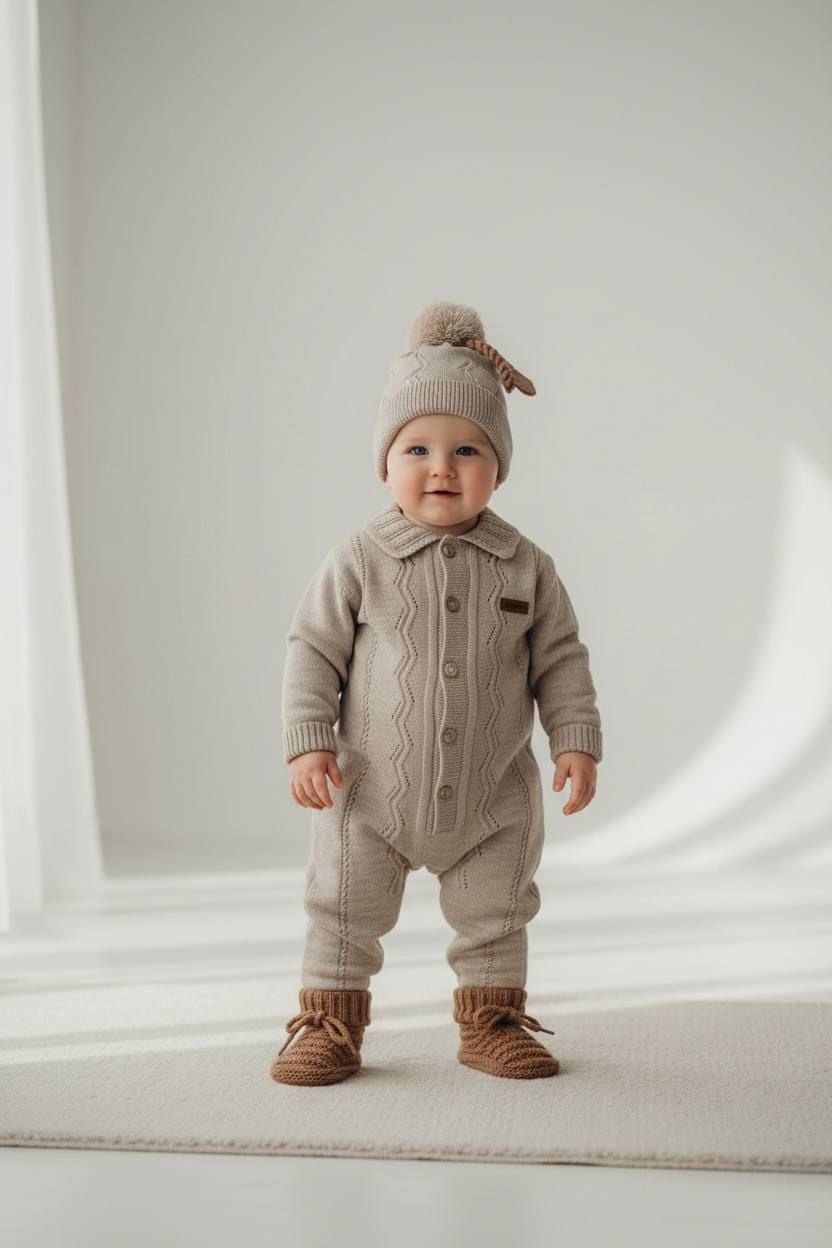 Немовля комбінезончик 25115 бежевий 62(р)