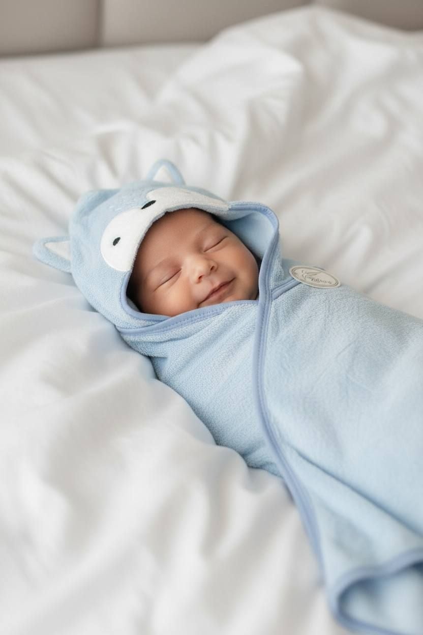 Немовля рушник 796-74 блакитний 80*80(р)