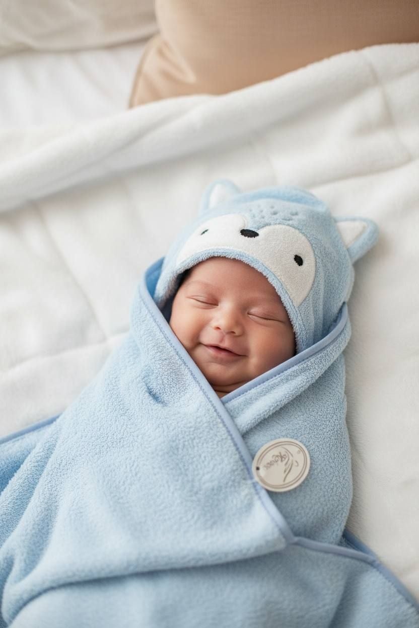 Немовля рушник 796-74 блакитний 80*80(р)