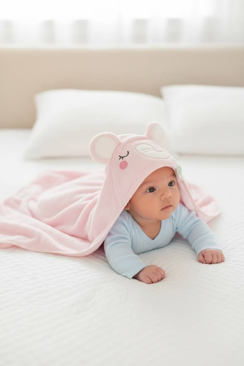 Немовля рушник 796-74 рожевий 80*80(р)