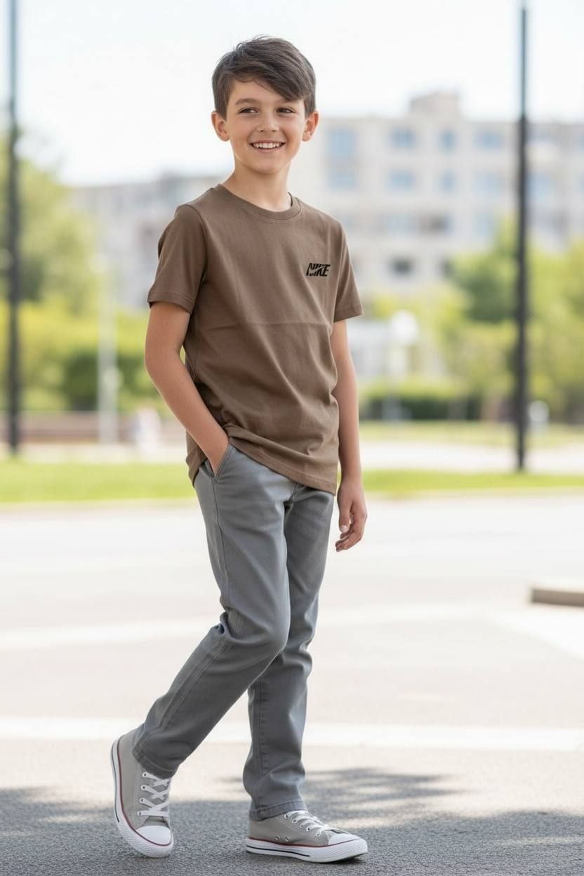 Футболка 03177 коричневий 134(р)