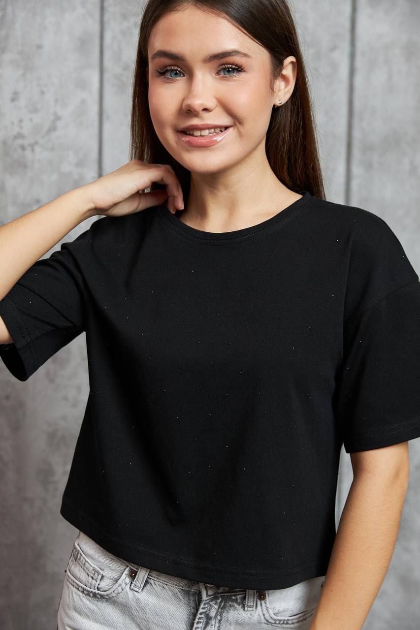Футболка 0232 чорний 152(р)
