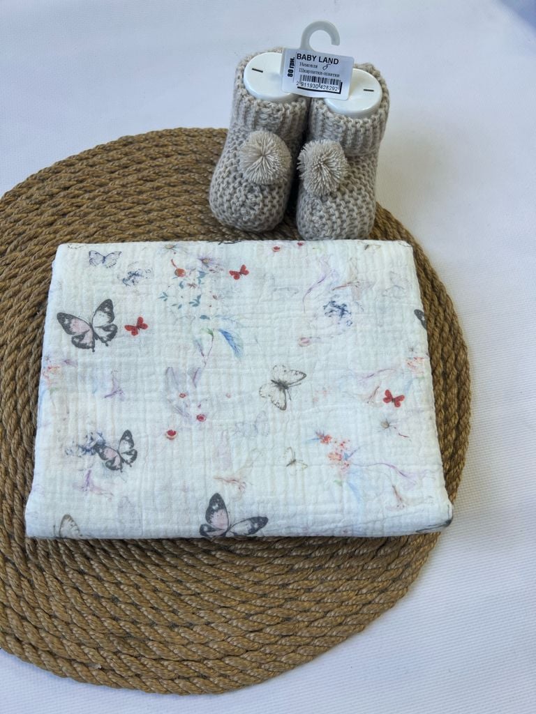 Немовля Пелюшка 80*100(муслін) білий 4(р)