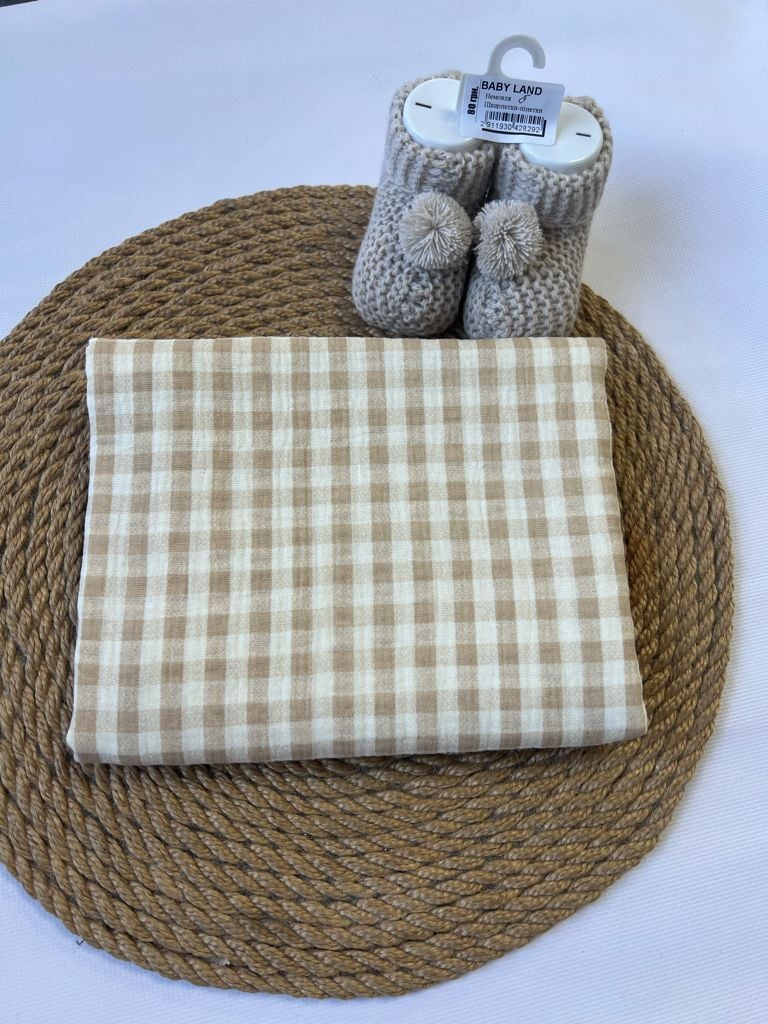 Немовля Пелюшка 80*100(муслін)* капучино