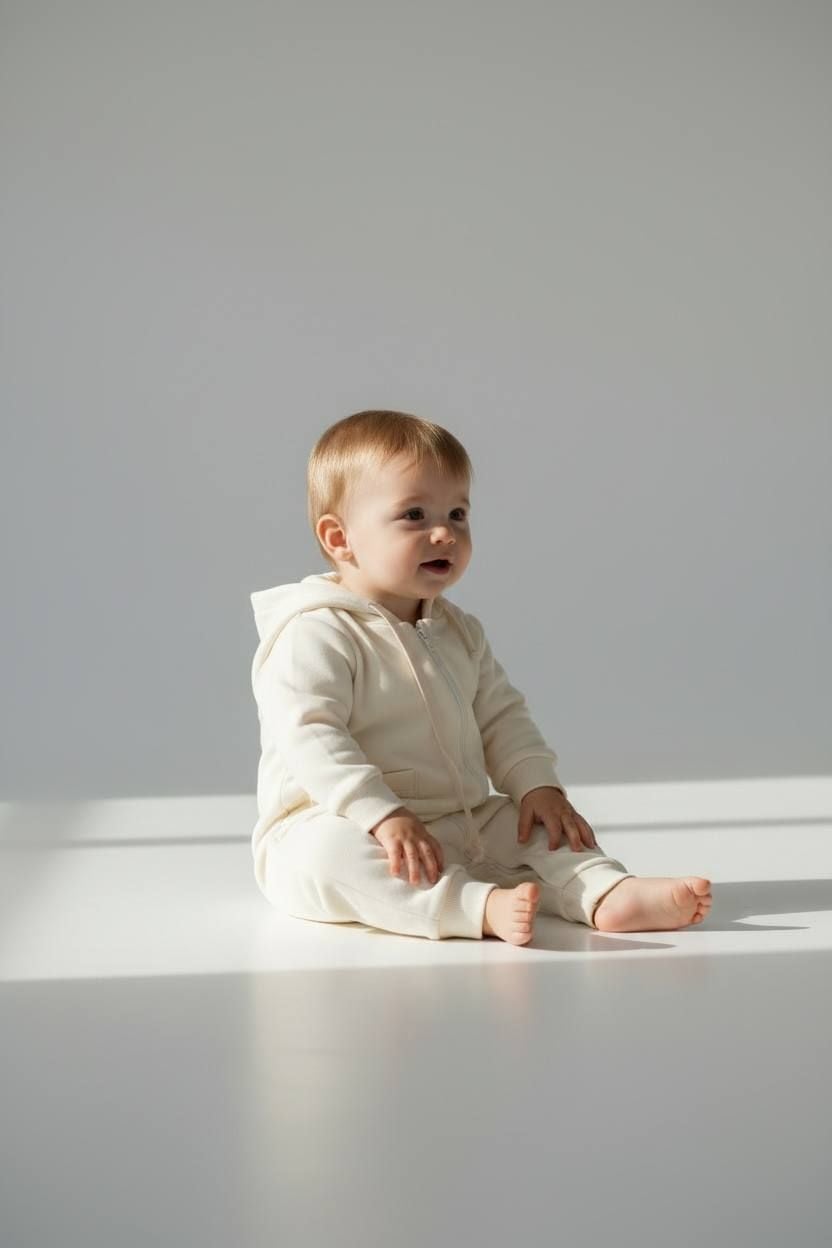 Немовля комбінезончик 12197.21 молочний 80(р)